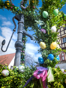 Easter fountain in Franconia Easter fountain in Franconia